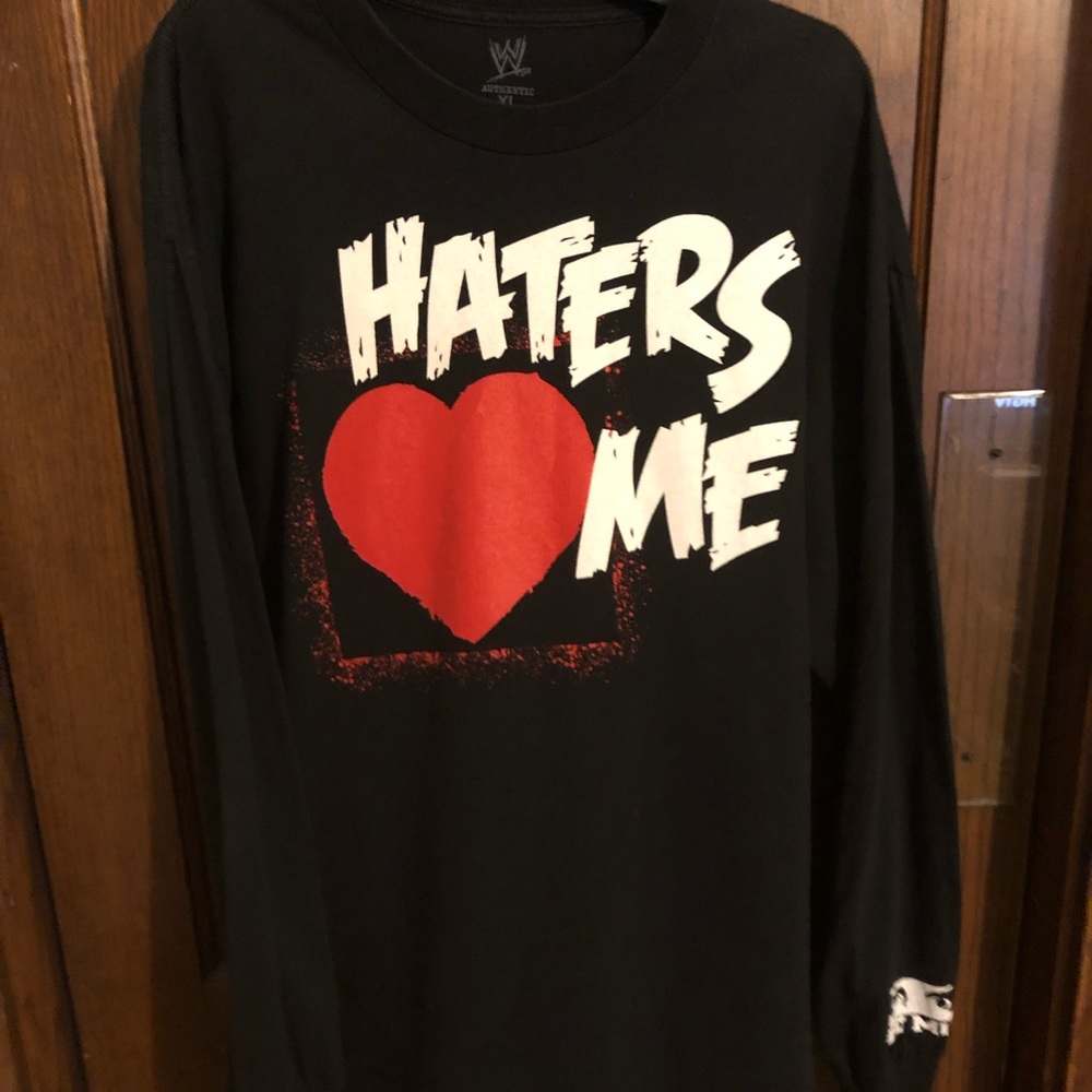 Authentic WWE The Miz Haters Heart Me Long Sleeve
